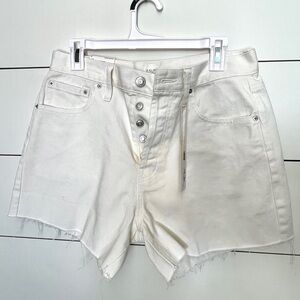 Z Supply Off-White Jean Shorts